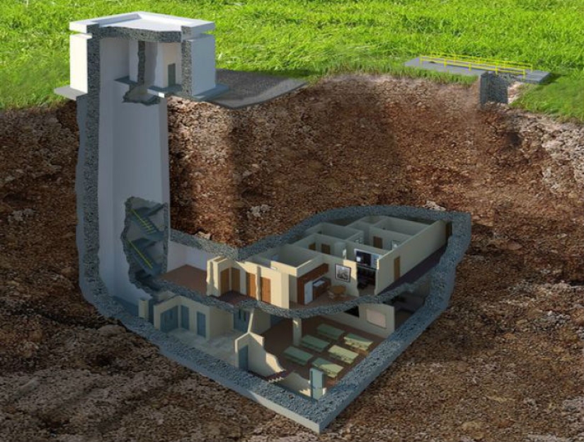 A cozy nuclear bunker capable of withstanding an explosion of 20 kilotons