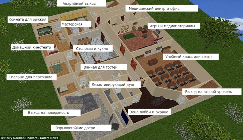 A cozy nuclear bunker capable of withstanding an explosion of 20 kilotons