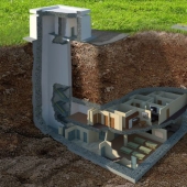 A cozy nuclear bunker capable of withstanding an explosion of 20 kilotons