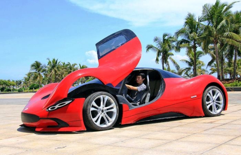 A dream with his own hands: a Chinese man independently created a supercar