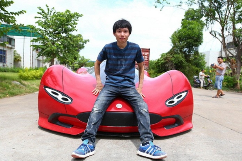 A dream with his own hands: a Chinese man independently created a supercar