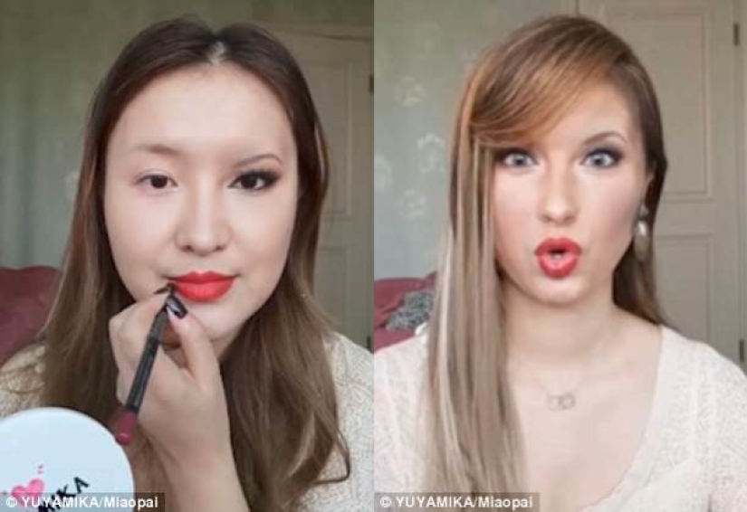 "A face is a blank sheet of paper": cosmetics turned a Chinese woman into the Mona Lisa