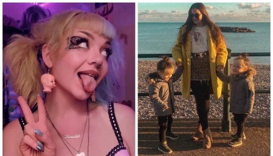 A goth mother is a princess for children: a British woman faced trolling because of her style