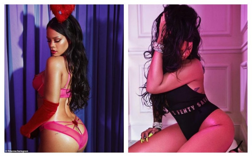 A hot novelty from a sexy megastar: Rihanna presented her own line of underwear