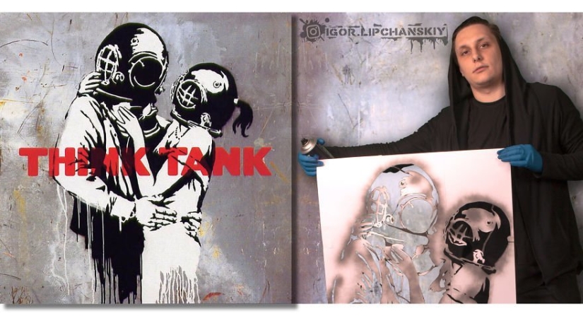 A music lover from Volgograd adds himself to the covers of music albums