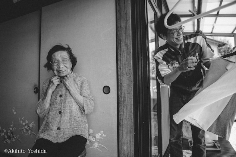 A photo project about the touching relationship of a grandmother and grandson preceding the tragedy