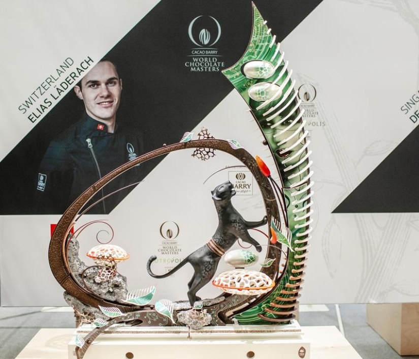 A Spaniard with an elephant won the chocolate masters competition