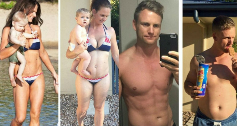 A sports-obsessed couple decided to get fat to prove that their fitness program really works