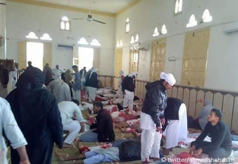 A terrorist attack in an Egyptian mosque killed 235 people