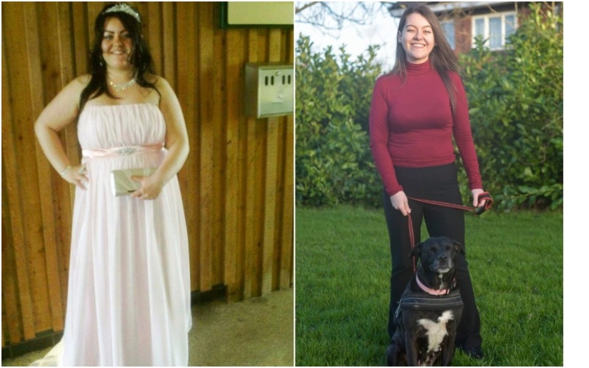 Accidental weight loss: a girl dropped 57 kg while walking a dog