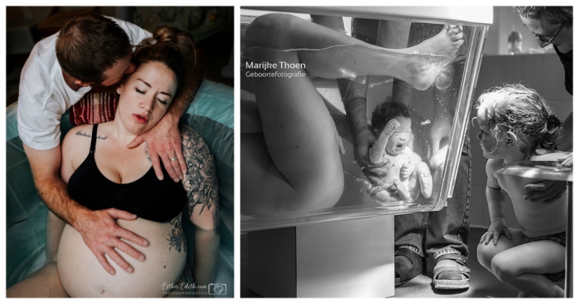 Agonía y éxtasis: 20 impresionantes tomas del concurso de fotografía sobre el nacimiento de un niño El nacimiento se convierte en ella 2018