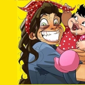 Alegrías y dificultades de la paternidad: un artista de Israel dibuja cómics sobre su esposa e hija