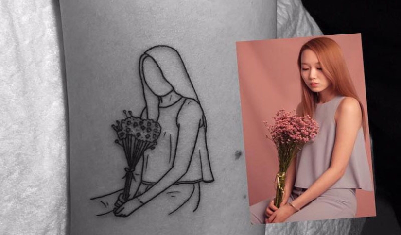 Algo extra: 20 fresco tatuajes del maestro del minimalismo de Corea del Sur