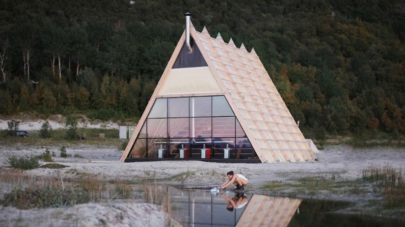 Amazing outdoor sauna - the largest in the world