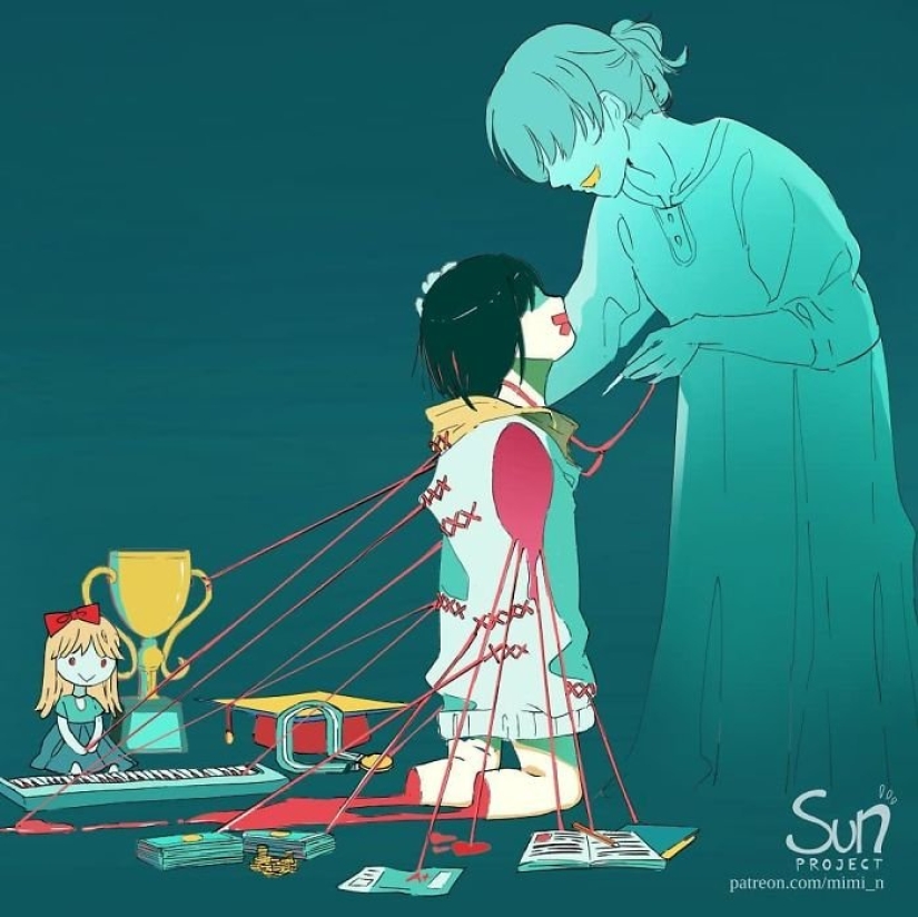 Anime artist from Indonesia portrays the dark side of society