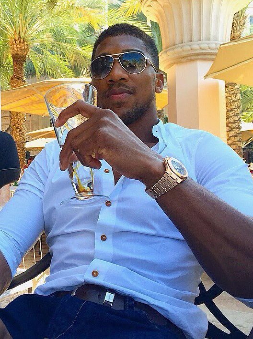 Anthony Joshua is a champion millionaire who enjoys a chic life for free