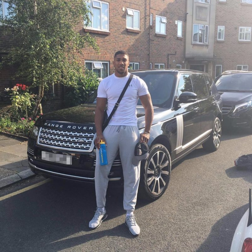 Anthony Joshua is a champion millionaire who enjoys a chic life for free