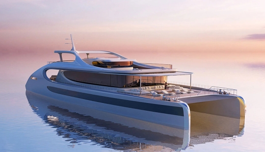 Arquitectura moderna flotante