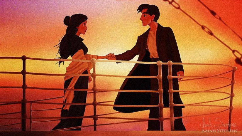 Art fantasies: what would Disney characters look like on the Titanic