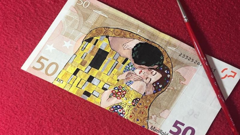 Art is more expensive than money: A Spaniard draws gorgeous pictures on 50 euro bills