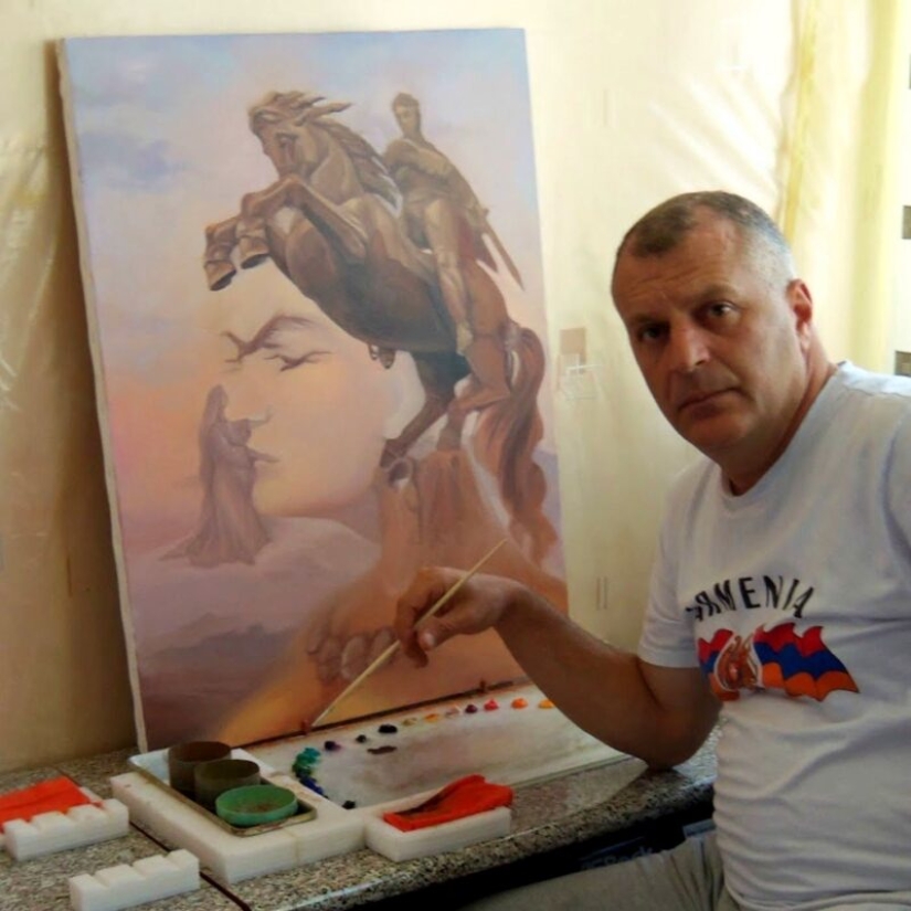Artist Artush Voskanyan and his amazing illusions