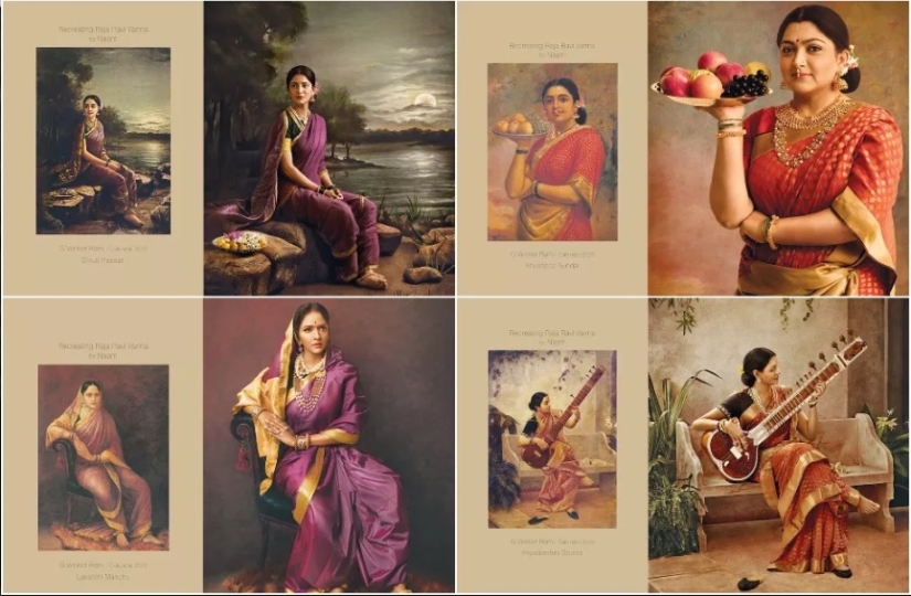 As in the picture: an Indian photographer reproduced the canvases of the XIX century