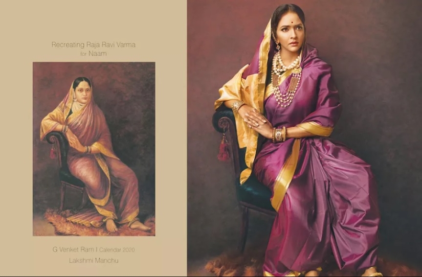 As in the picture: an Indian photographer reproduced the canvases of the XIX century