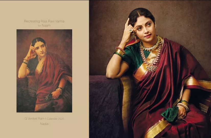 As in the picture: an Indian photographer reproduced the canvases of the XIX century