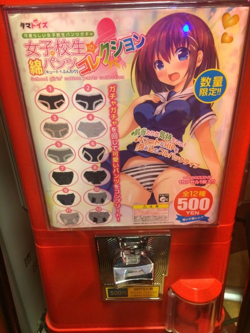 Automatic machines with panties and vibrator bars: this strange sex in Japanese
