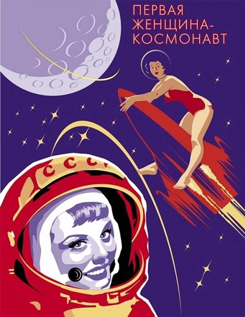 Awesome "Soviet" pin-up of Valeria Barykina