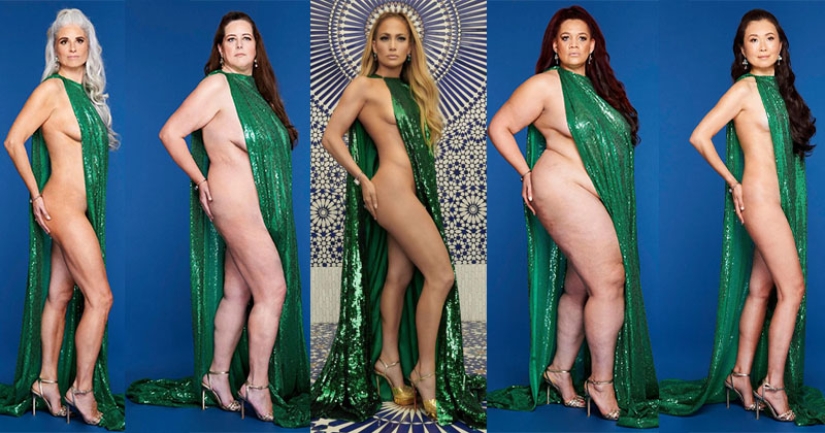 Baba berry again? Ordinary women from London took provocative pictures in the style of J. Lo