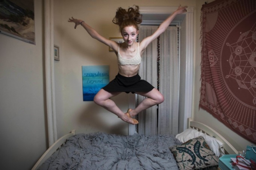 Ballerinas in their bedroom