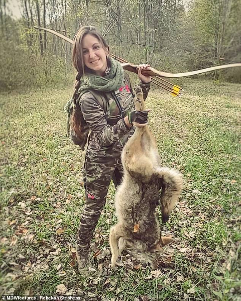 Basic instinct: a mother goes hunting with a 9-month-old baby behind her back