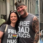 Batin's hugs: a man supported homosexuals by comforting them at a gay pride parade