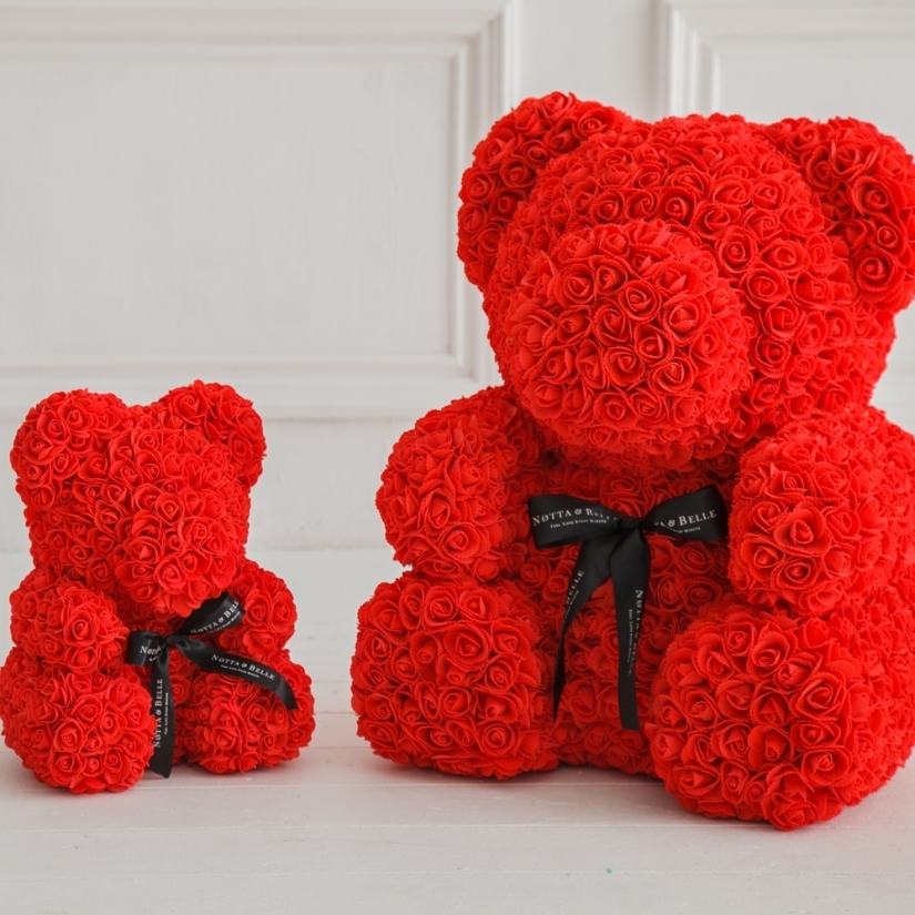 "Bear of roses": where did this fashionable gift come from and how to make it yourself