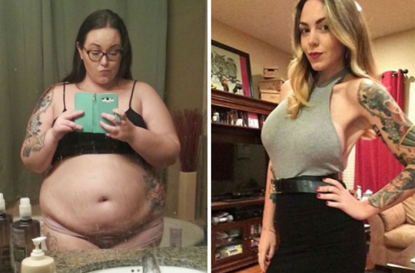 Before and after: 30 examples of incredible transformation when losing weight