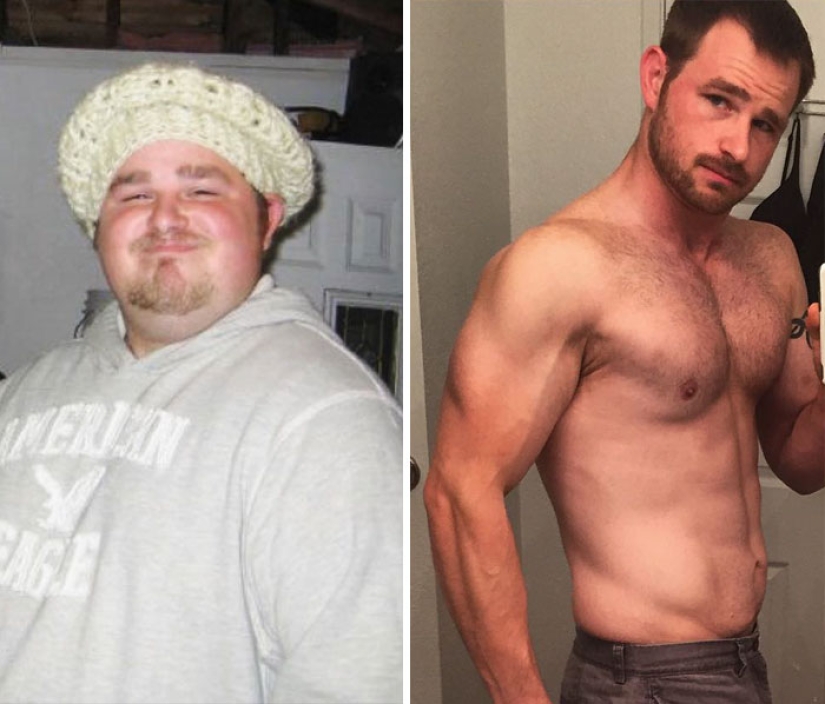 Before and after: 30 examples of incredible transformation when losing weight