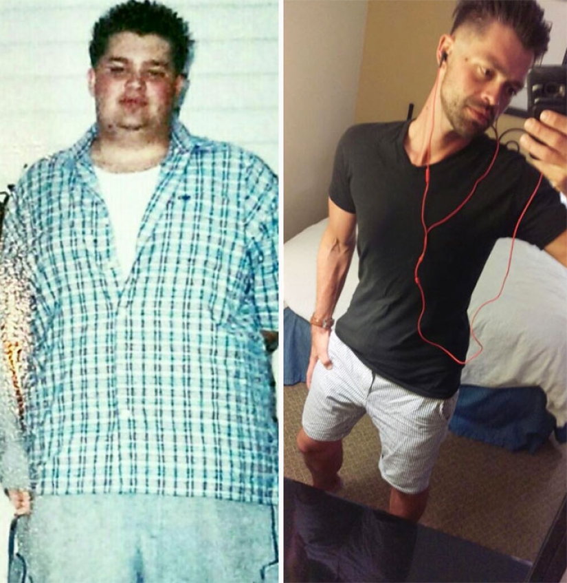 Before and after: 30 examples of incredible transformation when losing weight