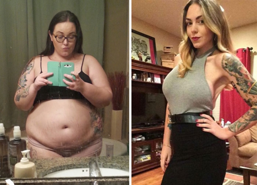 Before and after: 30 examples of incredible transformation when losing weight