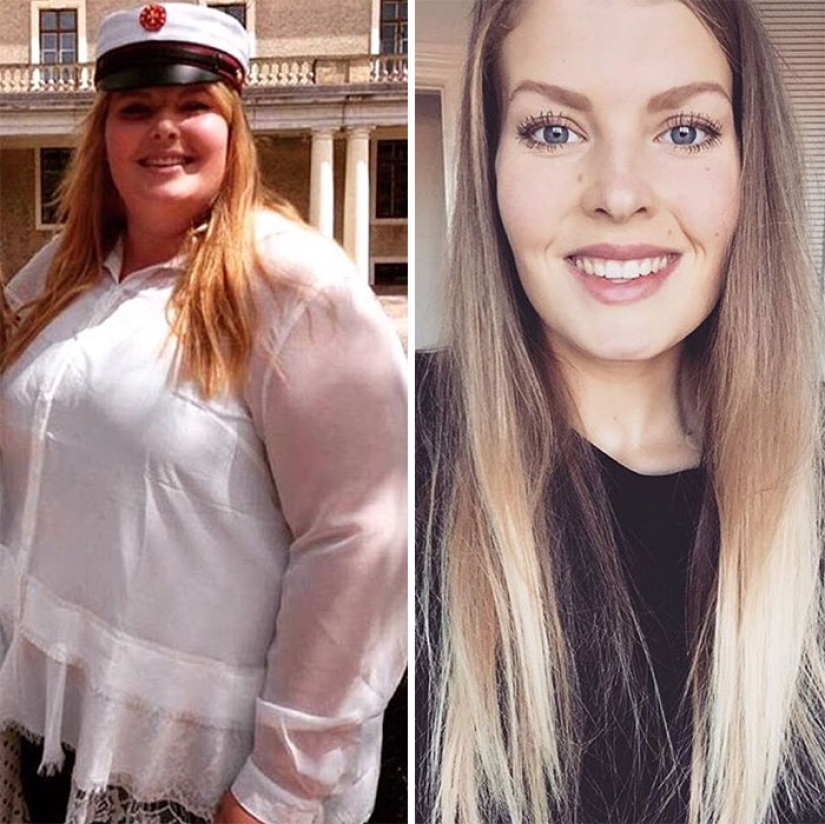 Before and after: 30 examples of incredible transformation when losing weight