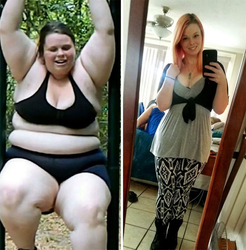 Before and after: 30 examples of incredible transformation when losing weight