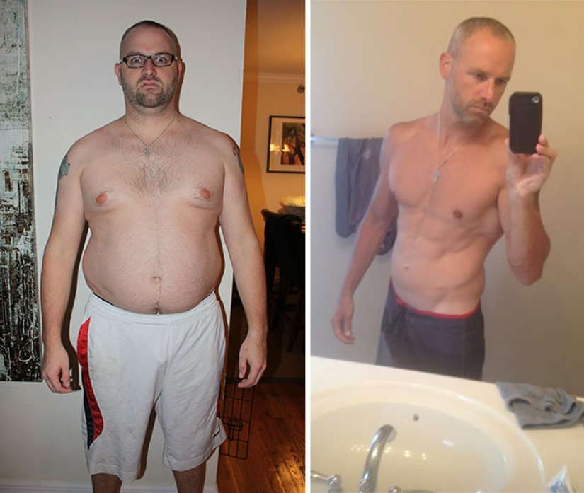 Before and after: 30 examples of incredible transformation when losing weight