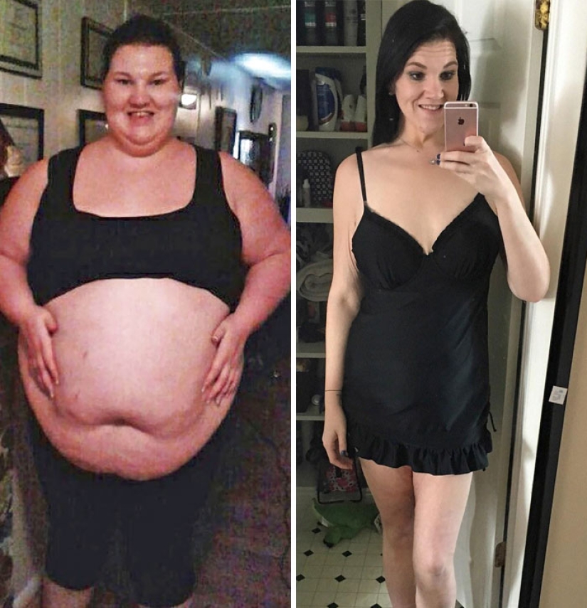 Before and after: 30 examples of incredible transformation when losing weight