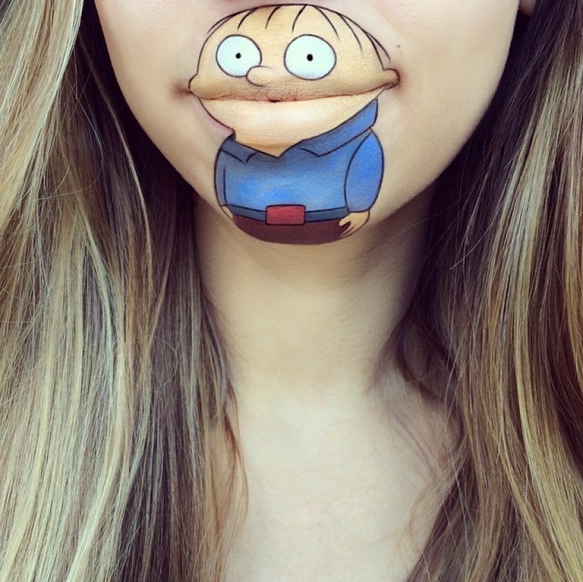 Best lip body painting