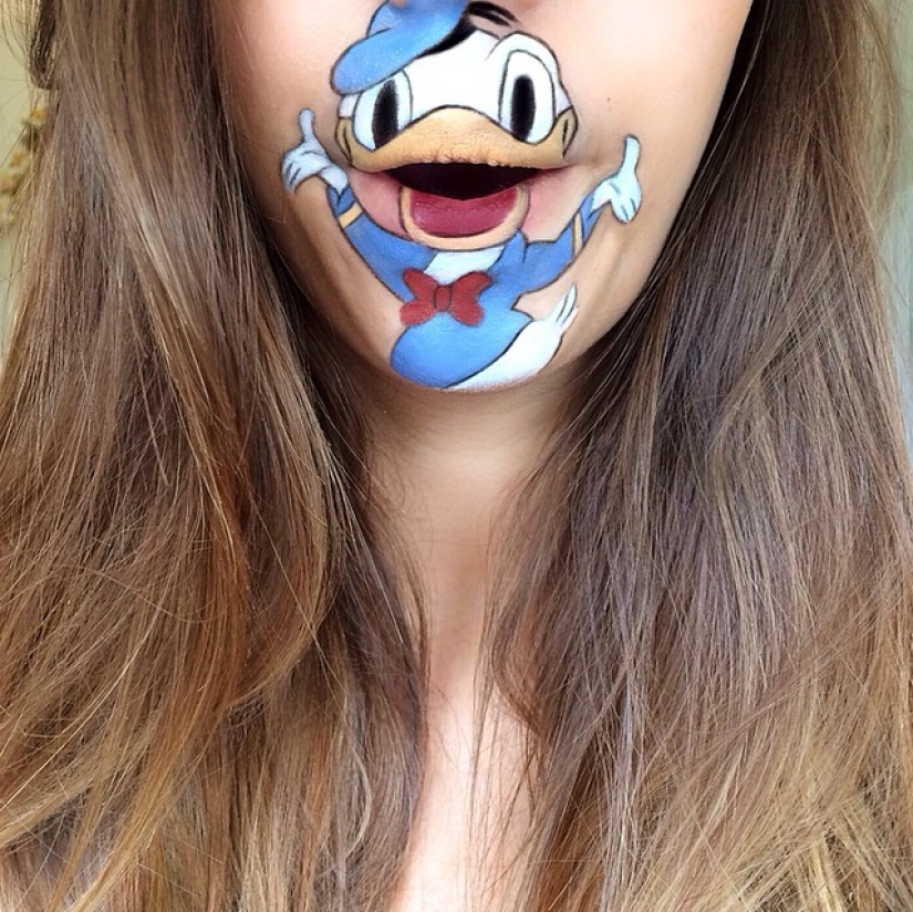 Best lip body painting