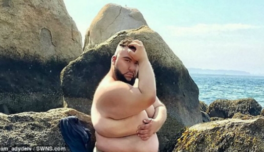 "Big guys love fashion too": The 5XL model proudly shows off all her 180 kilograms