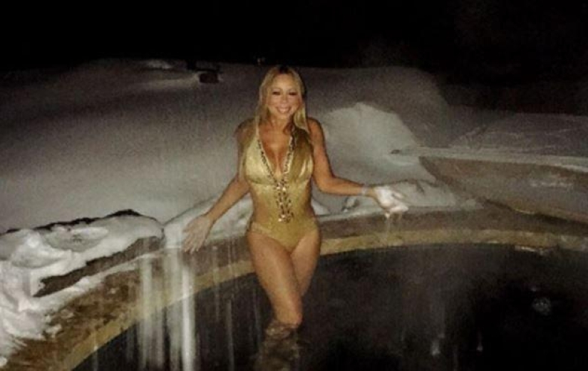 Bikini-"snezhkini": hot photos of stars in the middle of cold snowdrifts