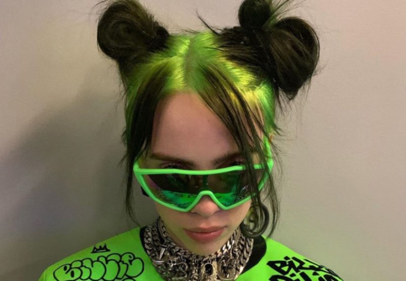 Billie Eilish marca tendencia: la cantante se tiñó el cabello de verde neón