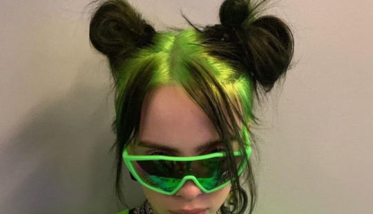 Billie Eilish marca tendencia: la cantante se tiñó el cabello de verde neón