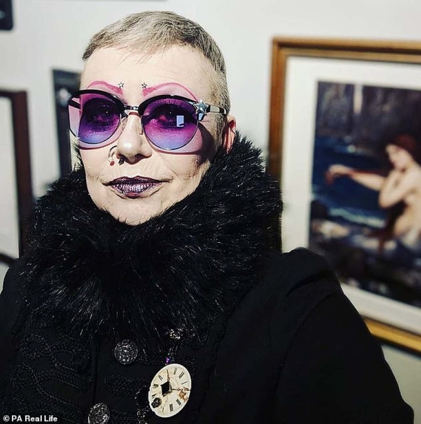 Blackened silver: 57-year-old Briton became a goth after beating cancer